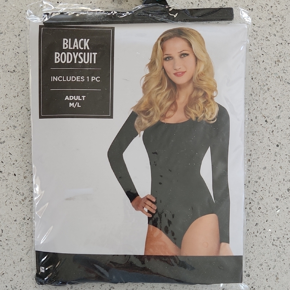 Black Bodysuit - Women Tops, Adult M/L